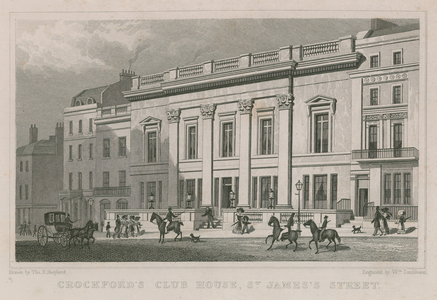 Crockford's Club House, St James's Street, London (engraving)