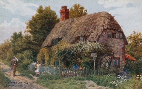 Little Jane's Cottage, Brading, Isle of Wight (colour litho)