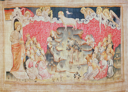 Lamb on Mount Zion, no.47 from 'The Apocalypse of Angers', 1373-87 (tapestry) 