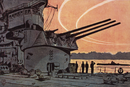 On the Roadstead, 1960 (colour litho)