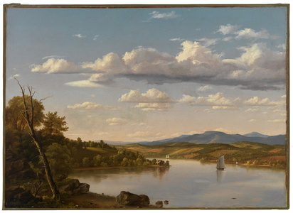 River Landscape, c.1848 (oil on canvas)