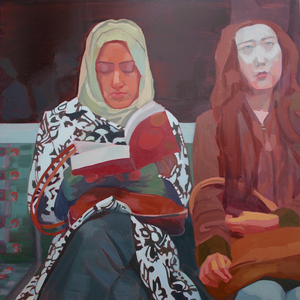 'Underground 1', 2012 (oil on primed aluminium)