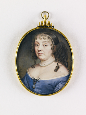 A lady, Possibly Charlotte de la Trémouille, 17th century (miniature on vellum)