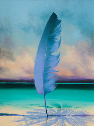 The optimist, the calm before the storm, 2017  (oil on canvas)