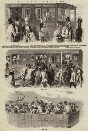 Epsom Races, 1847 (engraving)