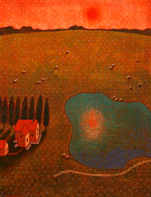 Homestead, 2002 (acrylic on canvas)