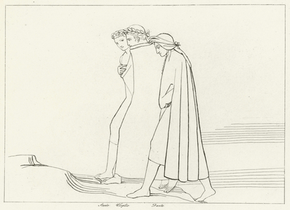 The Meeting with Statius, Purgatory, Canto 21 (engraving)
