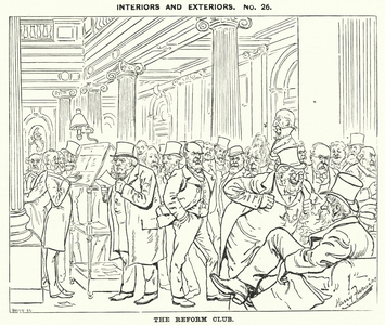 Punch cartoon: The Reform Club (engraving)