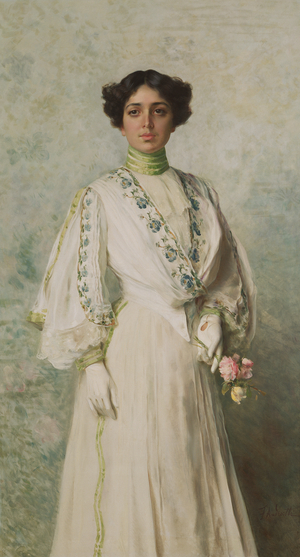 Portrait of Giulia Rosaitricca, 1890-1910 (oil on canvas)