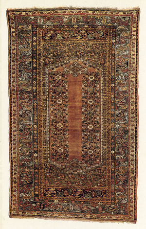 Kulah hearth rug (colour photo)