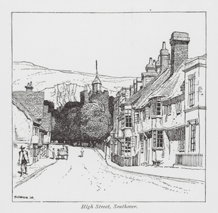High Street, Southover (litho)