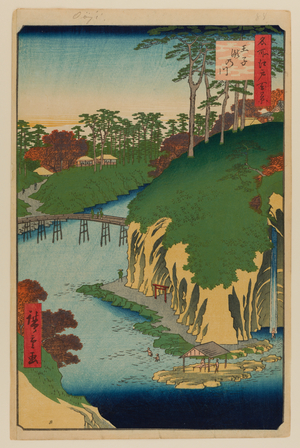 Takinogawa, Oji, 1856 (woodblock print)