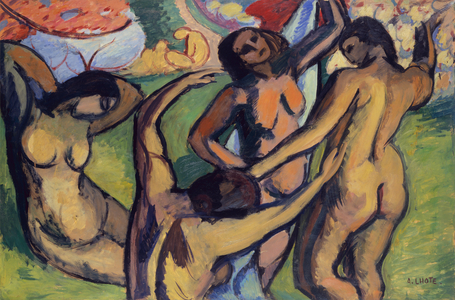 Spring Games (oil on canvas)