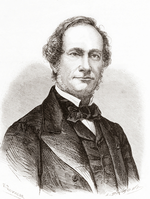 Jean Marie Napoléon Désiré Nisard,  French author and literary critic, from L'Univers Illustre pub. 1867