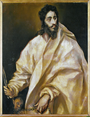 Saint Bartholomew, apostle (painting on canvas)