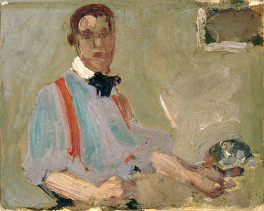 Red Braces, c.1890 (oil on board)
