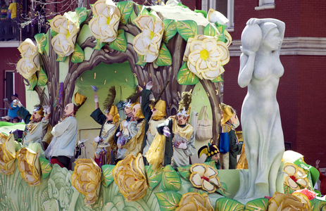 Mardi Gras Parade, New Orleans, Louisiana, a few months after Hurricane Katrina 2006 (photo)
