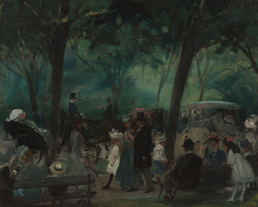The Drive, Central Park, c.1905 (oil on canvas)