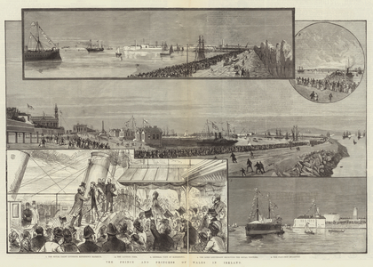 The Prince and Princess of Wales in Ireland (engraving)