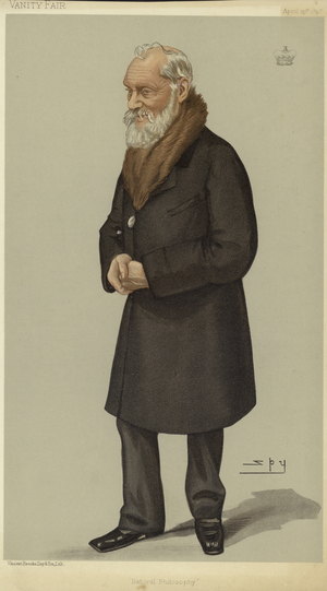 Portrait of William Thomson, Baron Kelvin (colour litho)