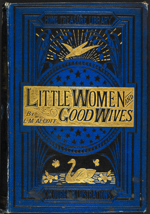 Front cover of the book, in blue and gold.