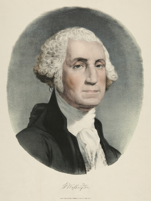 George Washington (colour lithograph)