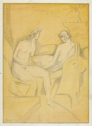 The Love Books of Ovid: My mistress disdains not to incite (colour litho)
