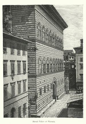 Strozzi Palace at Florence (engraving)