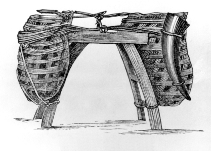 China: Yunnanese trading pack saddle, late 19th Century