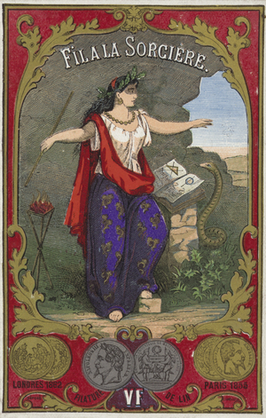 Label for witch's thread (colour litho)