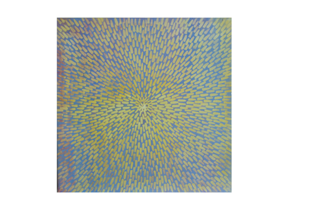 Small Abstract 1, 2019 (oil and shellac on gesso on wood panel)