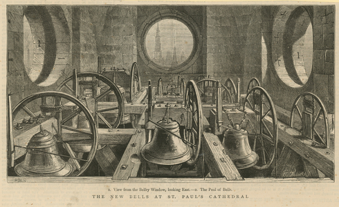 View from the Belfry window (engraving)