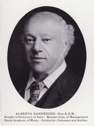Prominent Men of London: Alberto Randegger (b/w photo)