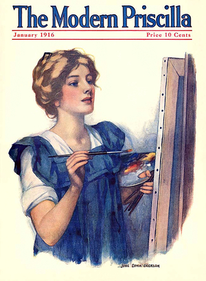 The Modern Priscilla Magazine Cover, USA, 1910s