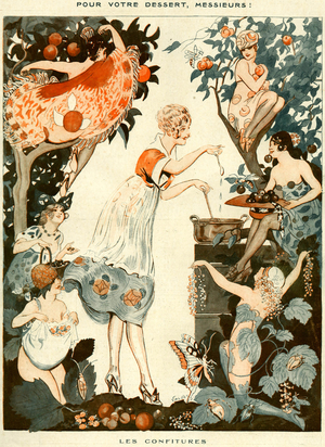 La Vie Parisienne Magazine Plate, France, 1910s (print)