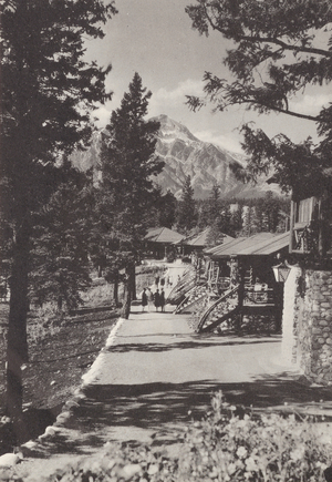 Beauvert Avenue, Jasper Park Lodge, Jasper (b/w photo)