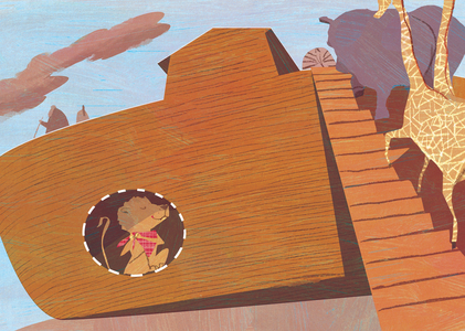 Ark, 2016 (mixed media pencil, acrylic, digital)