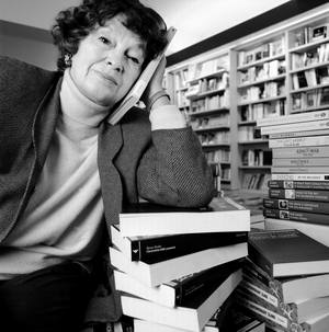 Portrait of Inge Feltrinelli, Italian publisher, photographer and journalist. Milan, Italy 1991 (photo)
