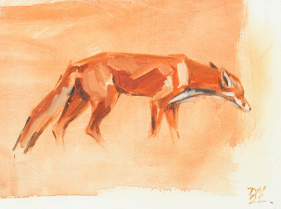 Red Fox, 2022 (oil on canvas)