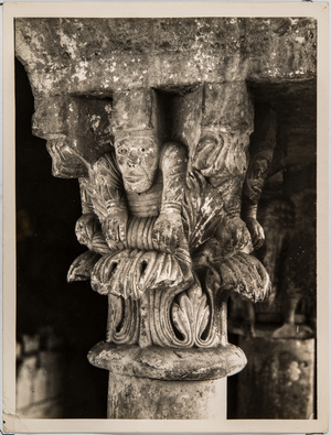 Figure in marble, Gerona, Spain (photo)