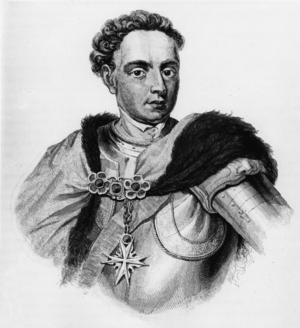 Augustus II the Strong (1670-1733) Elector of Saxony and King  of Poland, engraving