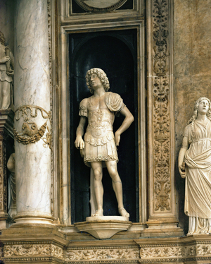 Roman warrior from the tumbal monument to the doge Andrea Vendramin 1481 …