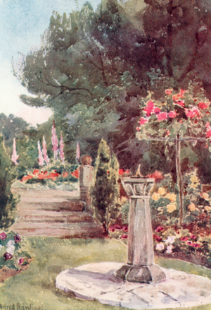 "The Dial seems a witness with a silent voice, amid the changes of this life, to the lastingness of things" (colour litho)