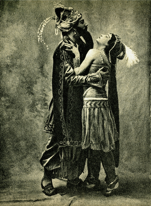 Adolf Bolm and Tamara (b/w photo)