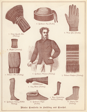 Winter Comforts in Knitting and Crochet (litho)