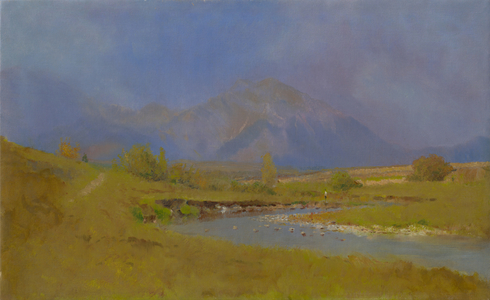 Podtatranská landscape after spring rain, 1878-79 (oil on canvas)