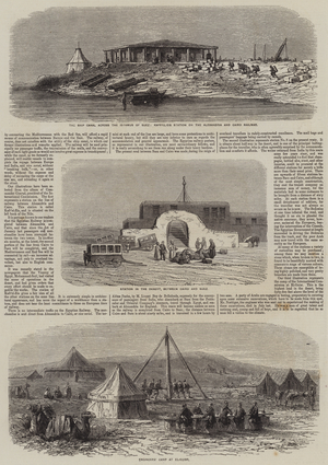 The Egyptian Railway (engraving)