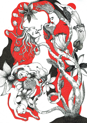 Little people, 2018 (ink drawing on paper)