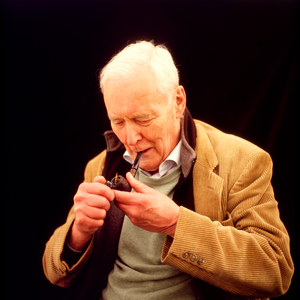 Tony Benn smoking his