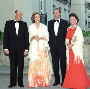 Madrid, Spain 19950426. Norwegian royal state visit to Spain ..., 1995 (photo)